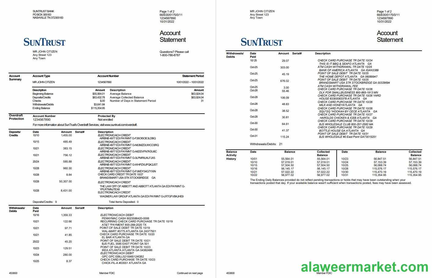 USA SunTrust Bank 2p